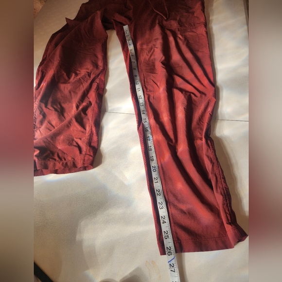 Lululemon Beyond The Studio Crop Pants Burgundy Size 6. - Picture 8 of 8